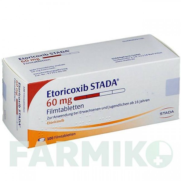 ЭТОРИКОКСИБ (ETORICOXIB) 60 мг таблетки 100 шт - Эторикоксиб STADAPHARM