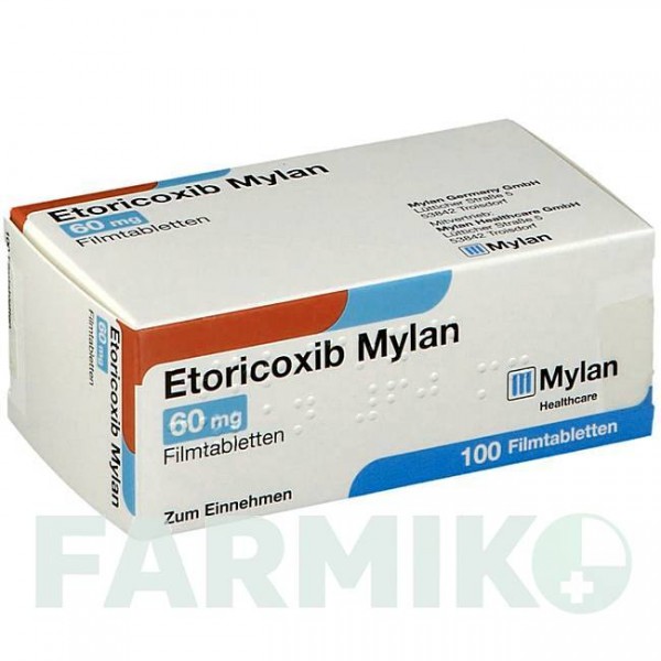 ЭТОРИКОКСИБ (ETORICOXIB) 60 мг таблетки 100 шт - Эторикоксиб VIATRIS