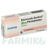ЭТОРИКОКСИБ (ETORICOXIB) 60 мг таблетки 7 шт - Эторикоксиб ZENTIVA