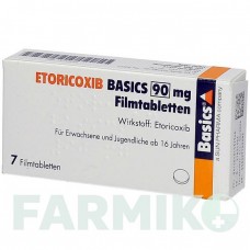 ЭТОРИКОКСИБ (ETORICOXIB) 90 мг таблетки 7 шт - Эторикоксиб BASICS