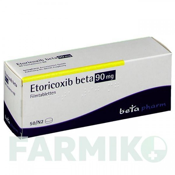 ЭТОРИКОКСИБ (ETORICOXIB) 90 мг таблетки 50 шт - Эторикоксиб BETAPHARM