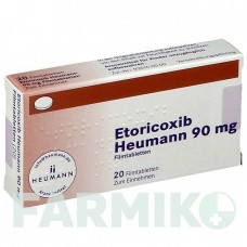 ЭТОРИКОКСИБ (ETORICOXIB) 90 мг таблетки 20 шт - Эторикоксиб HEUMANN PHARMA