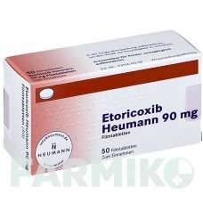 ЭТОРИКОКСИБ (ETORICOXIB) 90 мг таблетки 50 шт - Эторикоксиб HEUMANN PHARMA