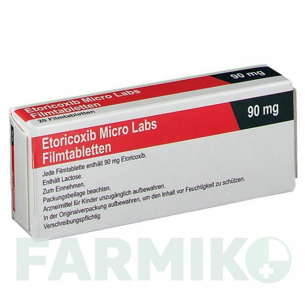 ЭТОРИКОКСИБ (ETORICOXIB) 90 мг таблетки 20 шт - Эторикоксиб MICRO LABS