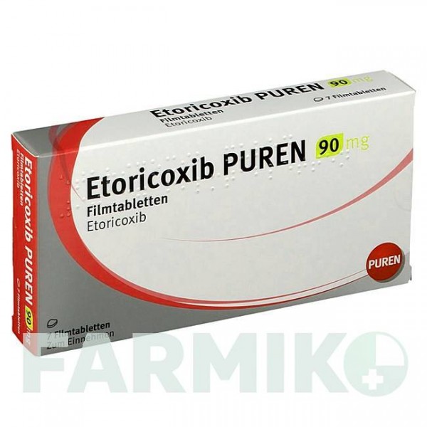 ЭТОРИКОКСИБ (ETORICOXIB) 90 мг таблетки 7 шт - Эторикоксиб PUREN PHARMA