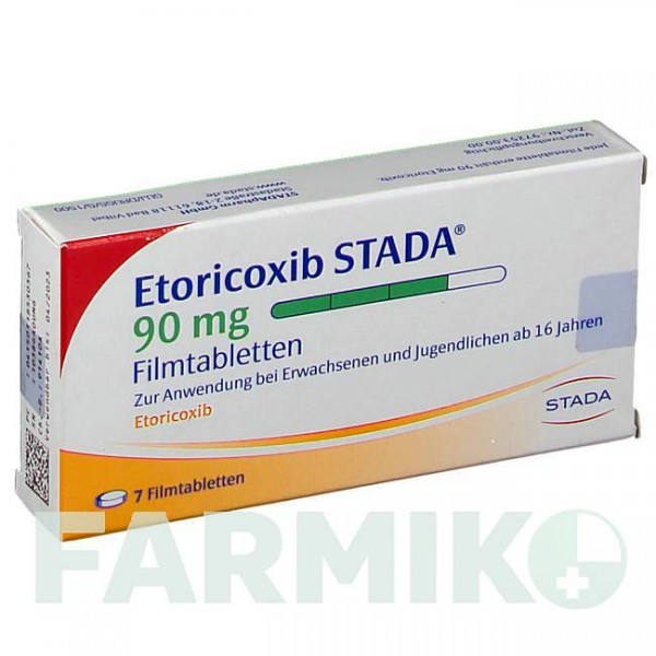 ЭТОРИКОКСИБ (ETORICOXIB) 90 мг таблетки 7 шт - Эторикоксиб STADAPHARM