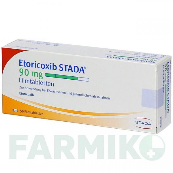 ЭТОРИКОКСИБ (ETORICOXIB) 90 мг таблетки 50 шт - Эторикоксиб STADAPHARM
