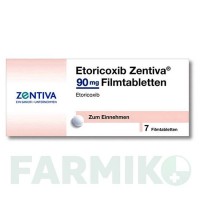 ЕТОРИКОКСИБ (ETORICOXIB) 90 мг таблетки 7 шт - Еторикоксиб ZENTIVA