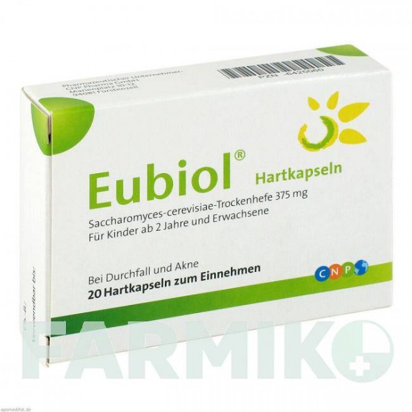 ЭУБИОЛ (EUBIOL) капсулы 20 шт - Saccharomyces boulardii CNP PHARMA