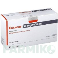 ЕУКРЕАС (EUCREAS) 50 мг/1000 мг таблетки 3x60 шт - Метформін, Вілдагліптин NOVARTIS