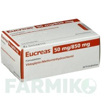 ЕУКРЕАС (EUCREAS) 50 мг/850 мг таблетки 30 шт - Метформін, Вілдагліптин NOVARTIS