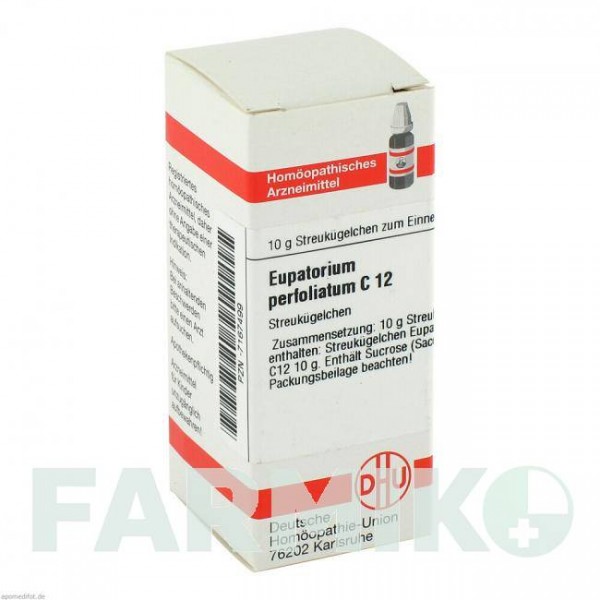 ЕВПАТОРИУМ ПЕРФОЛИАТУМ (EUPATORIUM PERFOLIATUM) C 12 глобули 10 г - Гомеопатия DHU