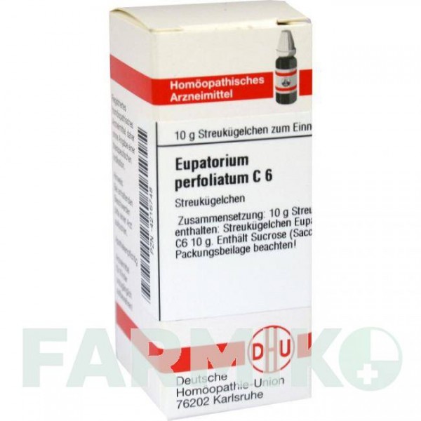 ЕВПАТОРИУМ ПЕРФОЛИАТУМ (EUPATORIUM PERFOLIATUM) C 6 глобули 10 г - Гомеопатия DHU