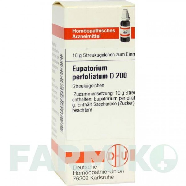 ЕВПАТОРИУМ ПЕРФОЛИАТУМ (EUPATORIUM PERFOLIATUM) D 200 глобули 10 г - Гомеопатия DHU