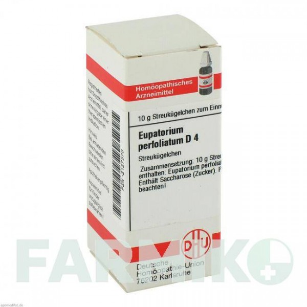 ЕВПАТОРИУМ ПЕРФОЛИАТУМ (EUPATORIUM PERFOLIATUM) D 4 глобули 10 г - Гомеопатия DHU