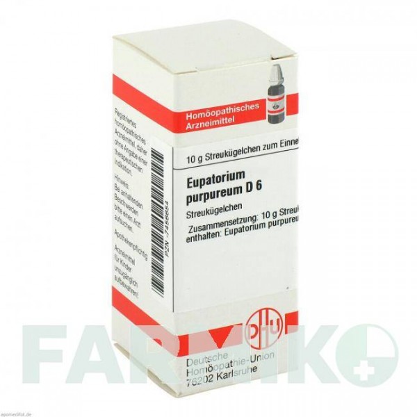 ЕВПАТОРИУМ ПУРПУРЕУМ (EUPATORIUM PURPUREUM) D 6 глобули 10 г - Гомеопатия DHU