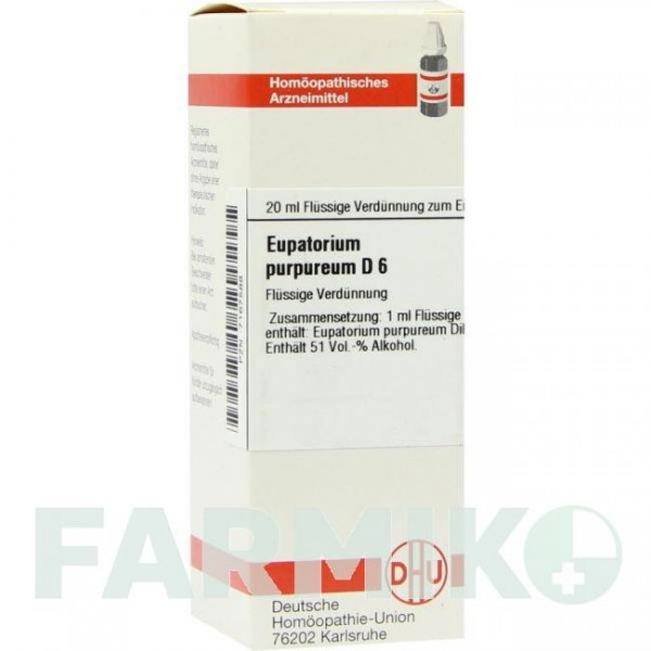 ЕВПАТОРИУМ ПУРПУРЕУМ (EUPATORIUM PURPUREUM) D 6 раствор 20 мл - Гомеопатия DHU