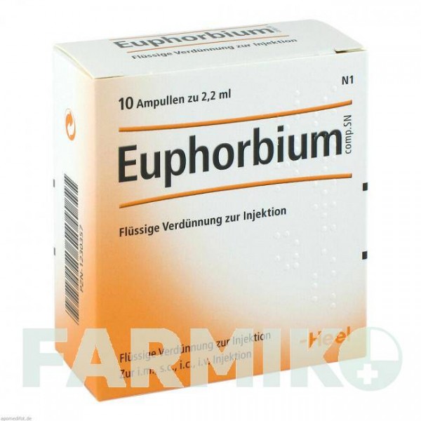 ЕУФОРБІУМ КОМПОЗИТУМ (EUPHORBIUM COMPOSITUM) ампули 10 шт - Гомеопатія BIOLOGISCHE HEILMITTEL HEEL