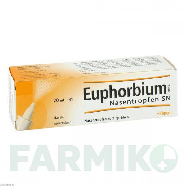 ЕУФОРБІУМ КОМПОЗИТУМ (EUPHORBIUM COMPOSITUM) назальний дозований спрей 20 мл - Гомеопатія BIOLOGISCHE HEILMITTEL HEEL