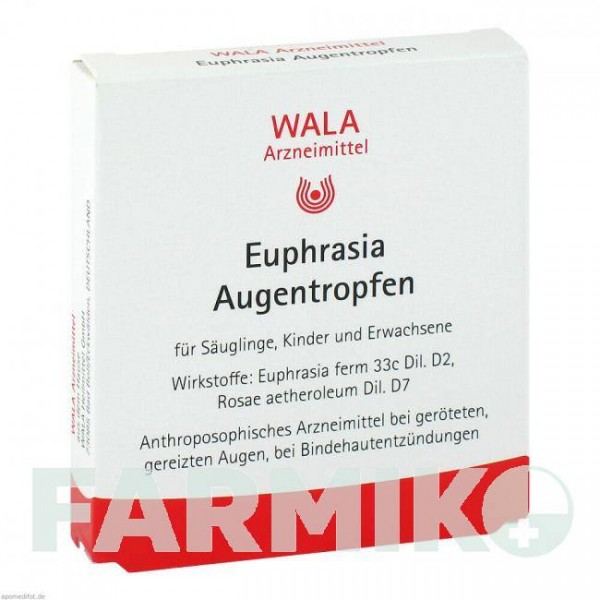 ЕУФРАЗІЯ АУГЕНТОПФЕН (EUPHRASIA AUGENTROPFEN) очні краплі 5x0,5 мл - Гомеопатія WALA HEILMITTEL