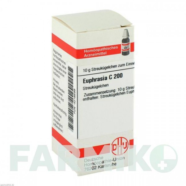 ЭУФРАЗИЯ (EUPHRASIA) C 200 глобули 10 г - Гомеопатия DHU