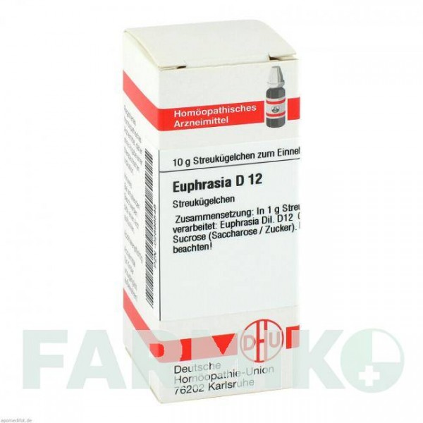 ЭУФРАЗИЯ (EUPHRASIA) D 12 глобули 10 г - Гомеопатия DHU