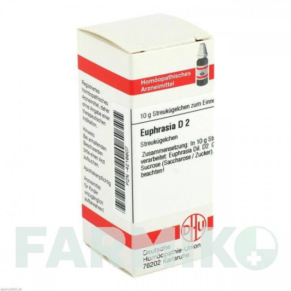 ЭУФРАЗИЯ (EUPHRASIA) D 2 глобули 10 г - Гомеопатия DHU