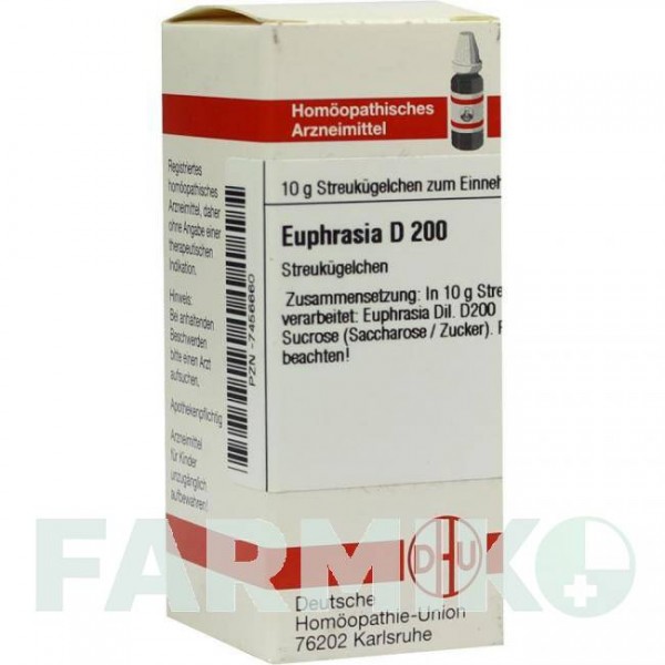 ЭУФРАЗИЯ (EUPHRASIA) D 200 глобули 10 г - Гомеопатия DHU