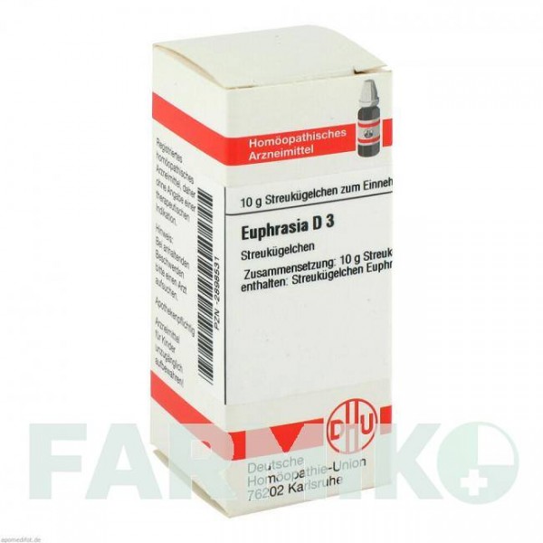 ЭУФРАЗИЯ (EUPHRASIA) D 3 глобули 10 г - Гомеопатия DHU