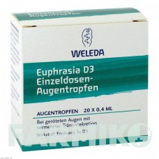 ЭУФРАЗИЯ (EUPHRASIA) D 3 глазные капли 20x0,4 мл - Гомеопатия WELEDA