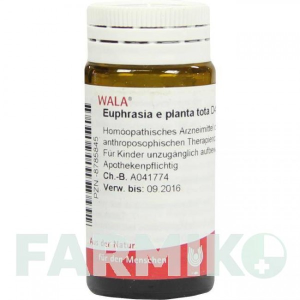 ЕУФРАЗІЯ (EUPHRASIA) D 4 глобули 20 г - Гомеопатія WALA HEILMITTEL