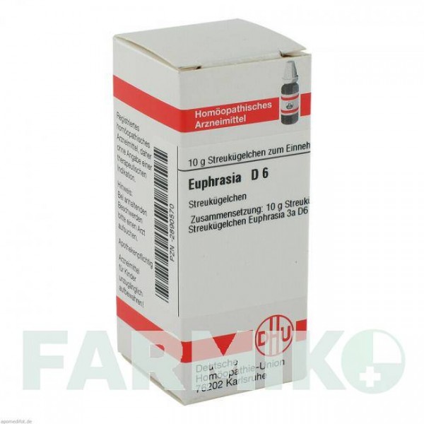 ЭУФРАЗИЯ (EUPHRASIA) D 6 глобули 10 г - Гомеопатия DHU