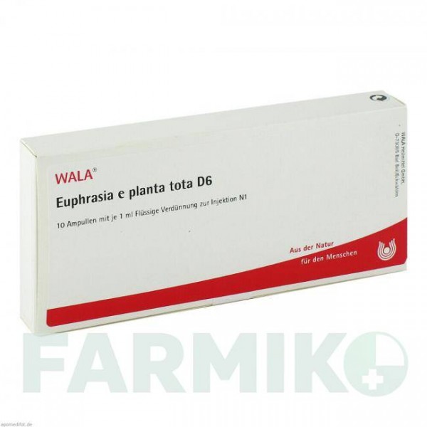 ЕУФРАЗІЯ (EUPHRASIA) D 6 ампули 10x1 мл - Гомеопатія WALA HEILMITTEL