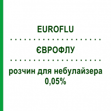 ЕВРОФЛУ (EUROFLU) для детей 0,05% раствор для небулайзера 15 шт 2 мл - Флунизолид EURO-PHARMA