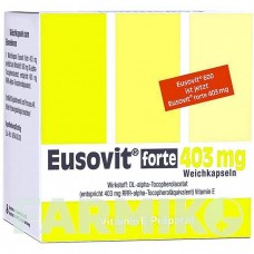 ЭУСОВИТ (EUSOVIT) 403 мг капсулы 50 шт - Витамин E (Токоферол) STRATHMANN