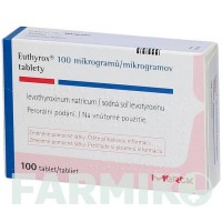 ЭУТИРОКС (EUTHYROX) 100 мкг таблетки 100 шт - Левотироксин EMRA-MED