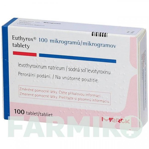 ЕУТІРОКС (EUTHYROX) 100 мкг таблетки 100 шт - Левотироксин EMRA-MED