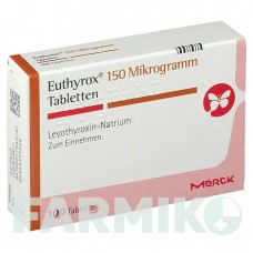 ЭУТИРОКС (EUTHYROX) 150 мкг таблетки 100 шт - Левотироксин MERCK HEALTHCARE