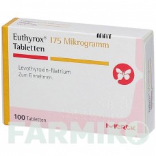 ЭУТИРОКС (EUTHYROX) 175 мкг таблетки 100 шт - Левотироксин MERCK HEALTHCARE