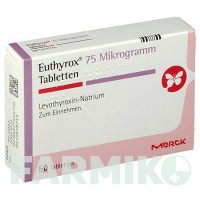 ЕУТІРОКС (EUTHYROX) 75 мкг таблетки 50 шт - Левотироксин MERCK HEALTHCARE