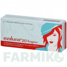 ЭВАЛУНА (EVALUNA) 20 таблетки 3x21 шт - Левоноргестрел, Этинилэстрадиол MEDA PHARMA