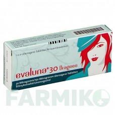 ЭВАЛУНА (EVALUNA) 30 таблетки 1x21 шт - Левоноргестрел, Этинилэстрадиол MEDA PHARMA