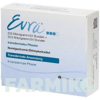 ЭВРА (EVRA) 203 мкг/24 ч + 33,9 мкг/24 ч пластырь 9 шт - Норэлгестромин, Этинилэстрадиол GEDEON RICHTER