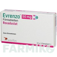 ЭВРЕНЗО (EVRENZO) 50 мг таблетки 12 шт - Роксадустат ASTELLAS PHARMA