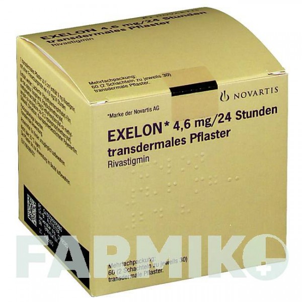 ЭКСЕЛОН (EXELON) 4,6 мг/24 ч пластырь 60 шт - Ривастигмин EMRA-MED
