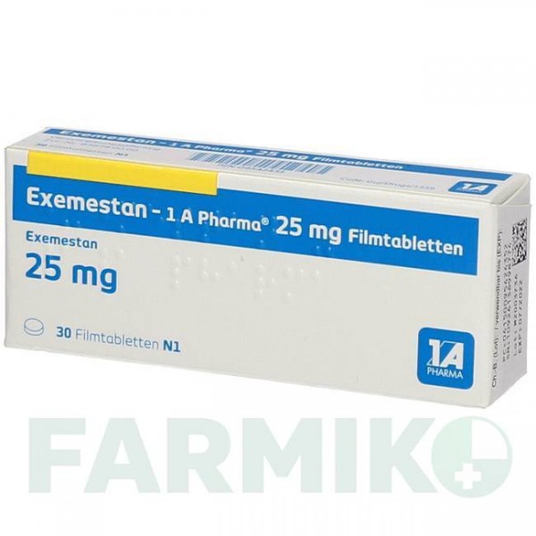 ЕКСЕМЕСТАН (EXEMESTAN) 25 мг таблетки 30 шт - Екземестан 1 A PHARMA