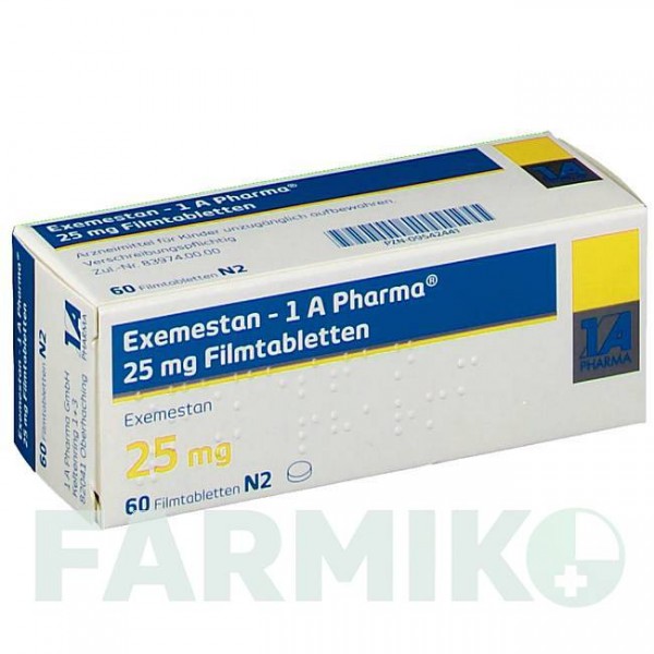 ЕКСЕМЕСТАН (EXEMESTAN) 25 мг таблетки 60 шт - Екземестан 1 A PHARMA