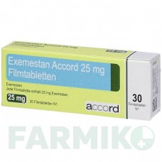 ЕКСЕМЕСТАН (EXEMESTAN) 25 мг таблетки 30 шт - Екземестан ACCORD HEALTHCARE