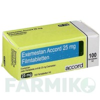 ЭКСЕМЕСТАН (EXEMESTAN) 25 мг таблетки 100 шт - Эксеместан ACCORD HEALTHCARE