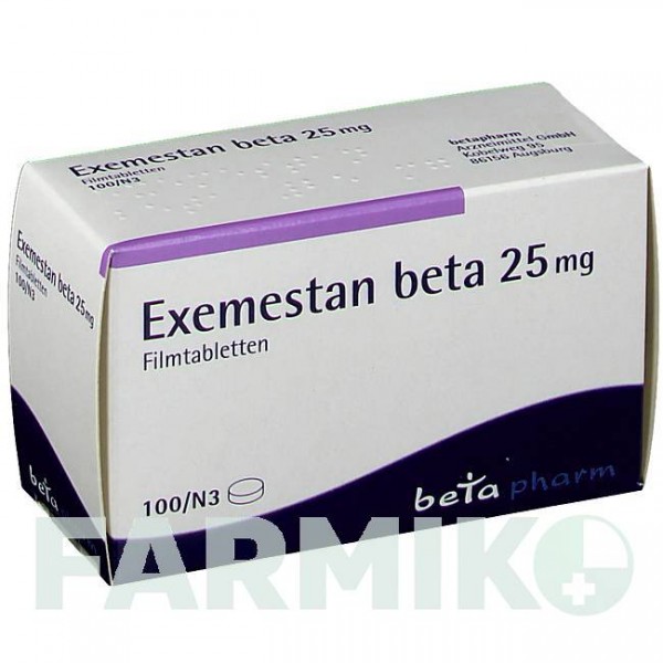 ЕКСЕМЕСТАН (EXEMESTAN) 25 мг таблетки 30 шт - Екземестан BETAPHARM